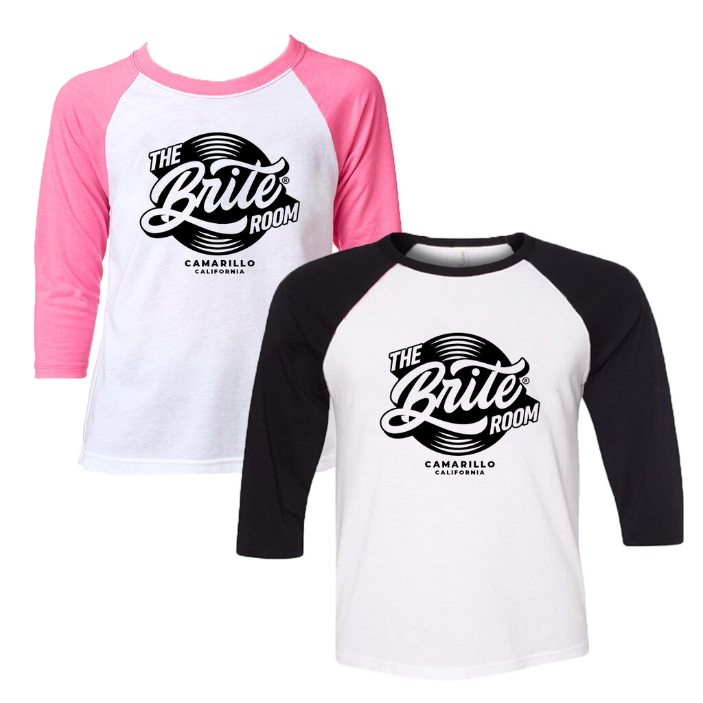 Brite Room Designs The Brite Room Logo Baseball T-Shirt (Youth Sizing)