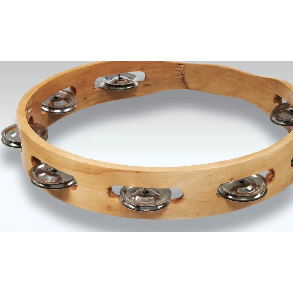 CP CP Single Row Tambourine Steel, 10"