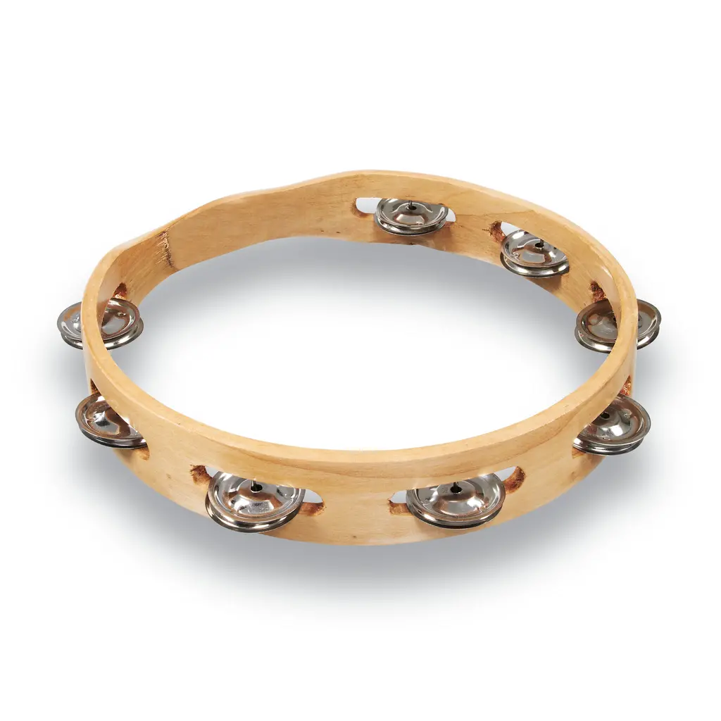 CP CP Single Row Tambourine Steel, 10"