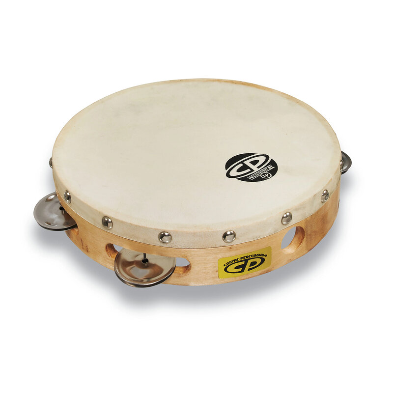 CP CP Single Row Head Tambourine Steel, 8"
