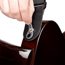 D'Addario D'Addario Pad Lock Nylon Guitar Strap, Black