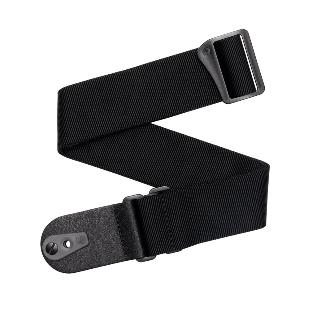 D'Addario D'Addario Pad Lock Nylon Guitar Strap, Black