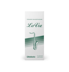 D'Addario La Voz Tenor Saxophone Reeds, Medium Strength (5 pack)