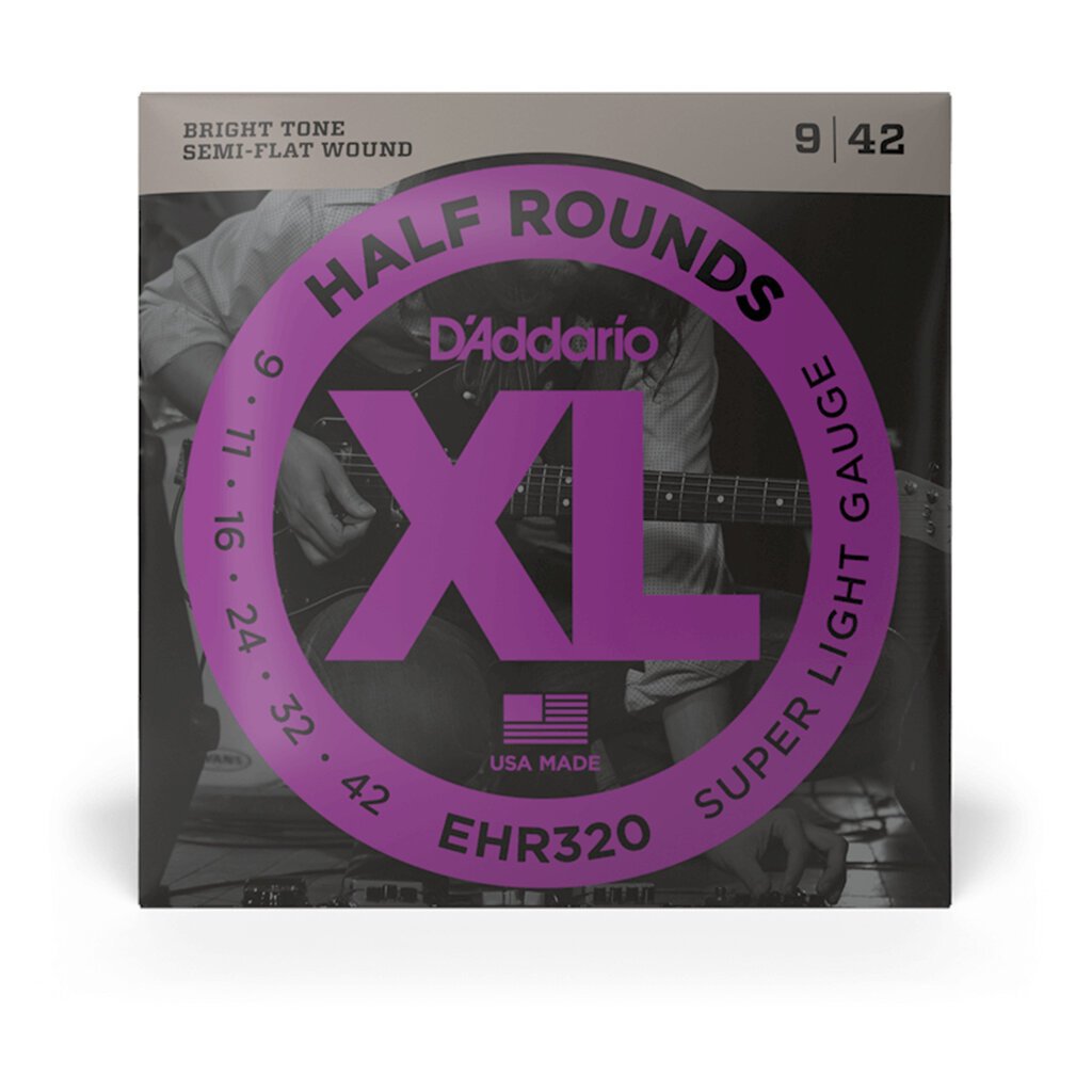 D'Addario D'Addario XL Half Rounds 09-42 Super Light Electric Guitar Strings