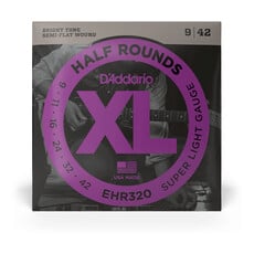 D'Addario D'Addario XL Half Rounds 09-42 Super Light Electric Guitar Strings