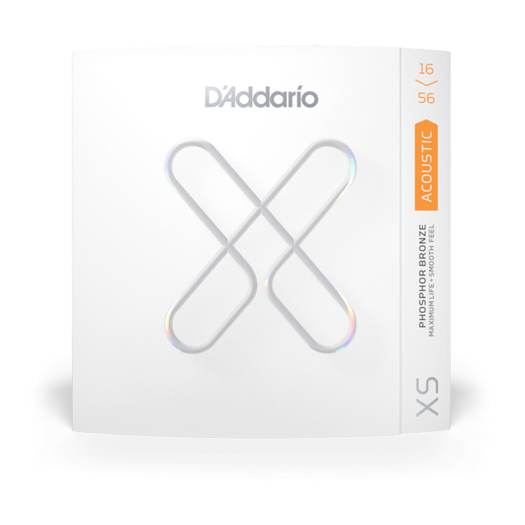 D'Addario D'Addario XS Phosphor Bronze 16-56 Medium Coated Resophonic Acoustic Guitar Strings