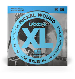 D'Addario D'Addario XL Nickel 10-26 High Strung/Nashville Tuning Electric Guitar Strings