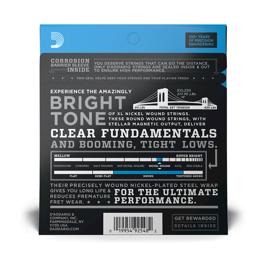 D'Addario D'Addario XL Nickel 55-110 Heavy Long Scale Bass Strings