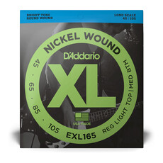 D'Addario D'Addario XL Nickel 45-105 Regular Light Top/Medium Bottom Long Scale Bass Strings