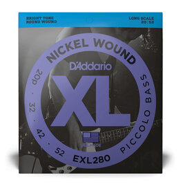 D'Addario D'Addario XL Nickel 20-52 Piccolo Long Scale Bass Strings