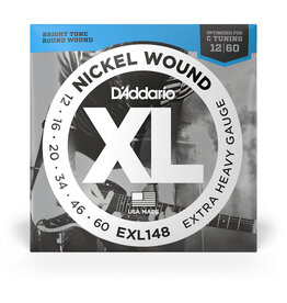 D'Addario D'Addario XL Nickel 12-60 Extra Heavy Electric Guitar Strings
