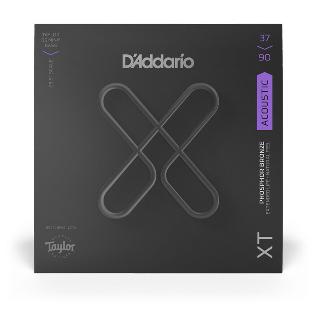 D'Addario D'Addario Phosphor Bronze 37-90 Custom Light Taylor GS Mini Coated Acoustic Bass Strings