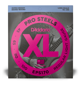 D'Addario D'Addario XL ProSteels 45-100 Regular Light, Long Scale Bass Strings