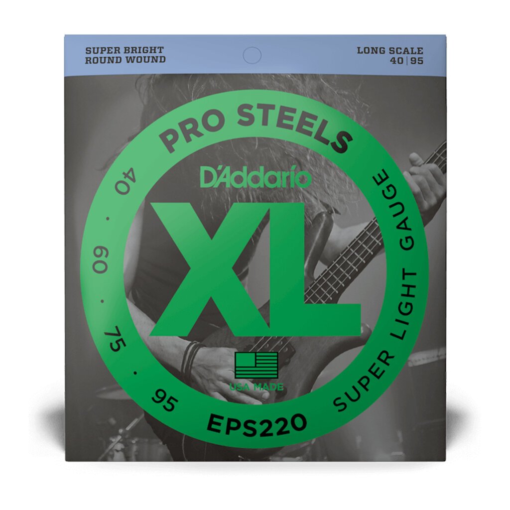 D'Addario D'Addario XL ProSteels 40-95 Super Light, Long Scale Bass Strings