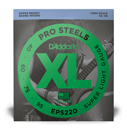 D'Addario D'Addario XL ProSteels 40-95 Super Light, Long Scale Bass Strings