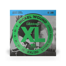D'Addario D'Addario XL Nickel 08-38 Extra Super Light Electric Guitar Strings