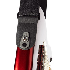 D'Addario D'Addario Pad Lock Woven Guitar Strap, Monterey Black Tubular