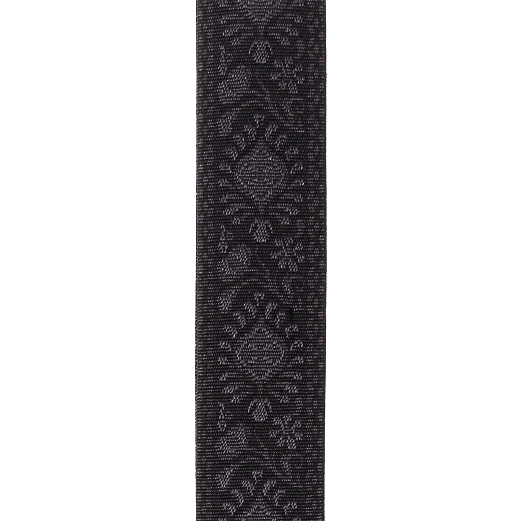 D'Addario D'Addario Pad Lock Woven Guitar Strap, Monterey Black Tubular