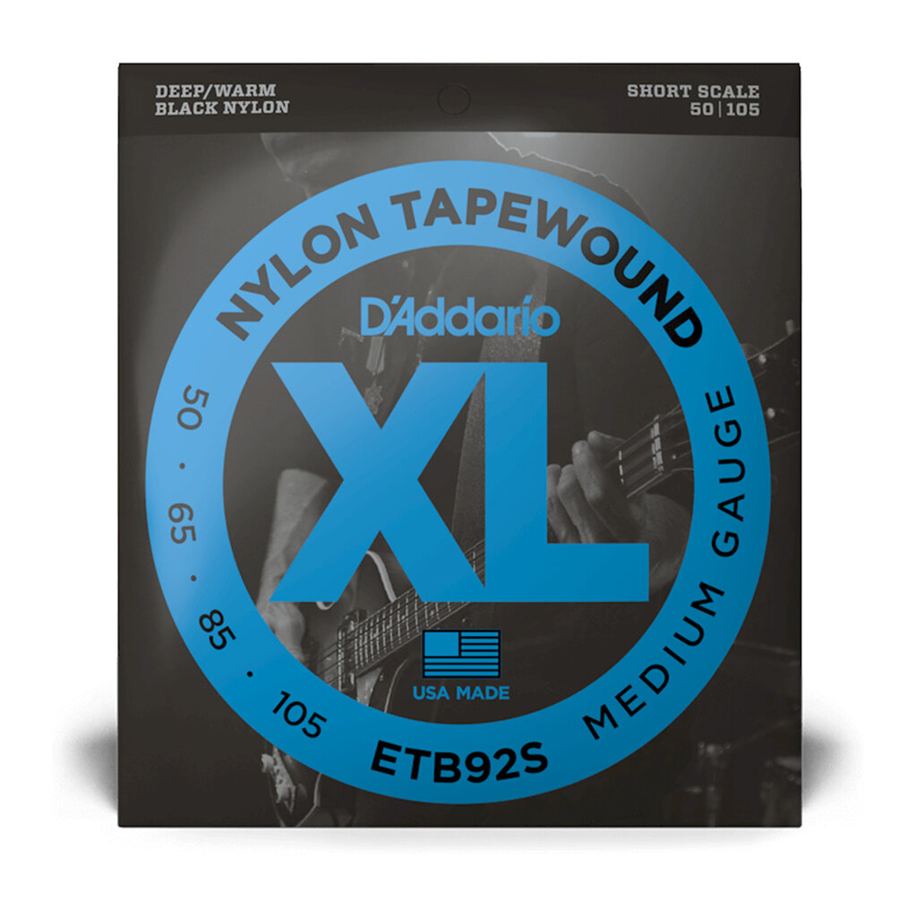 D'Addario D'Addario XL Nylon 50-105 Medium, Short Scale Tapewound Bass Strings
