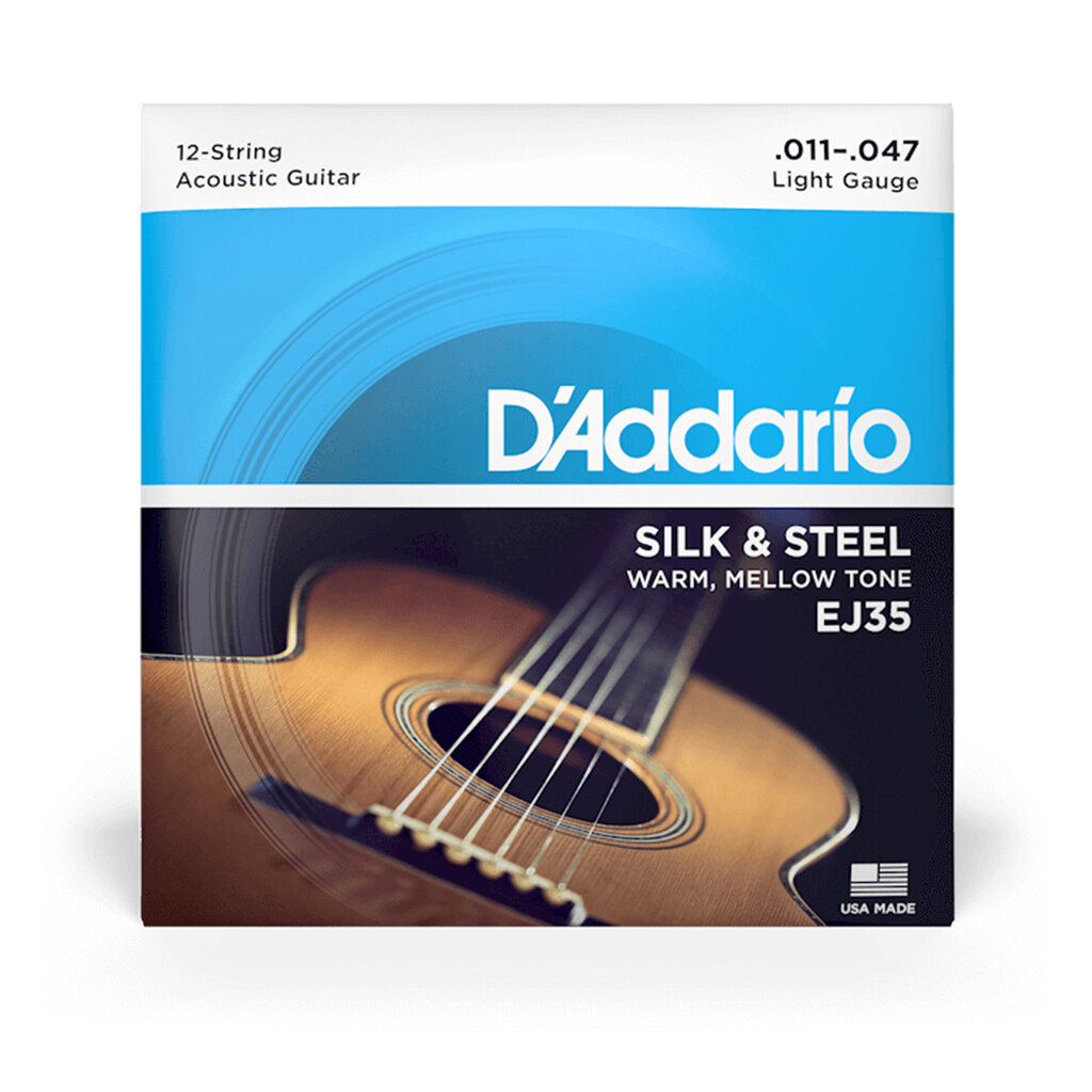 D'Addario D'Addario Silk & Steel 11-47 Light 12-String Acoustic Guitar Strings