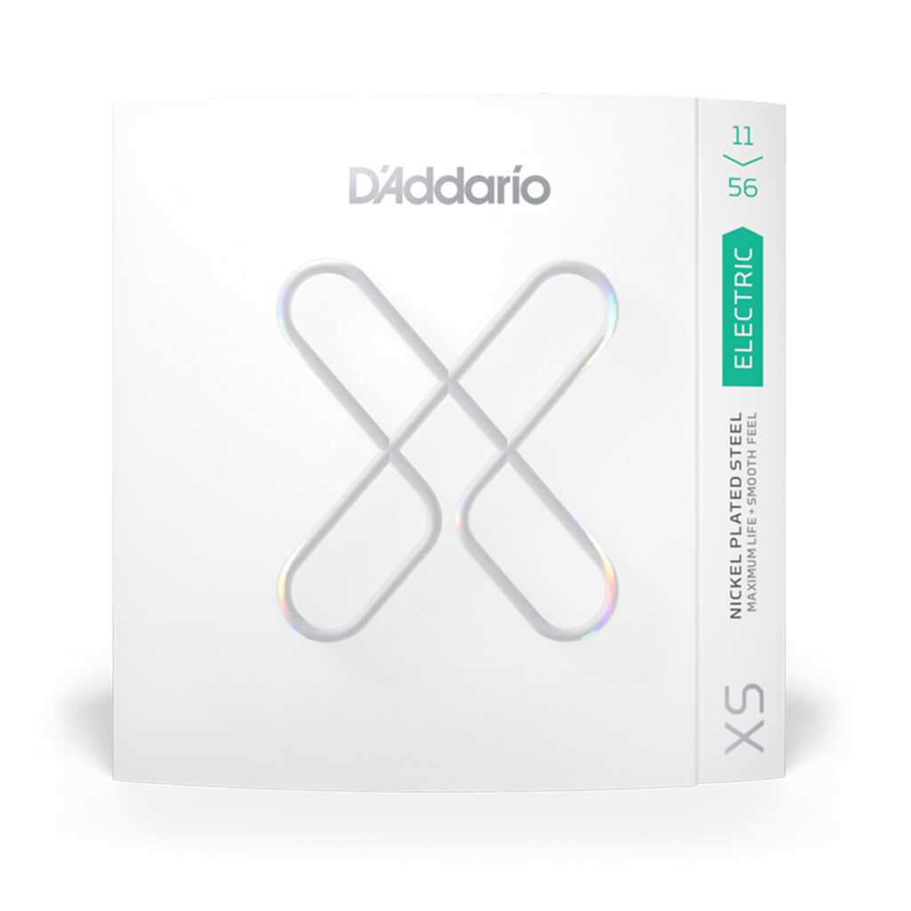 D'Addario D'Addario XS Nickel 11-56 Medium Top/Extra Heavy Bottom, Electric Guitar Strings