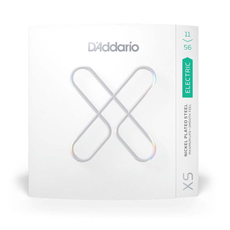 D'Addario D'Addario XS Nickel 11-56 Medium Top/Extra Heavy Bottom, Electric Guitar Strings