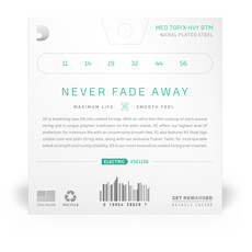 D'Addario D'Addario XS Nickel 11-56 Medium Top/Extra Heavy Bottom, Electric Guitar Strings