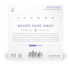 D'Addario D'Addario XS Nickel 11-49 Medium Coated Electric Guitar Strings