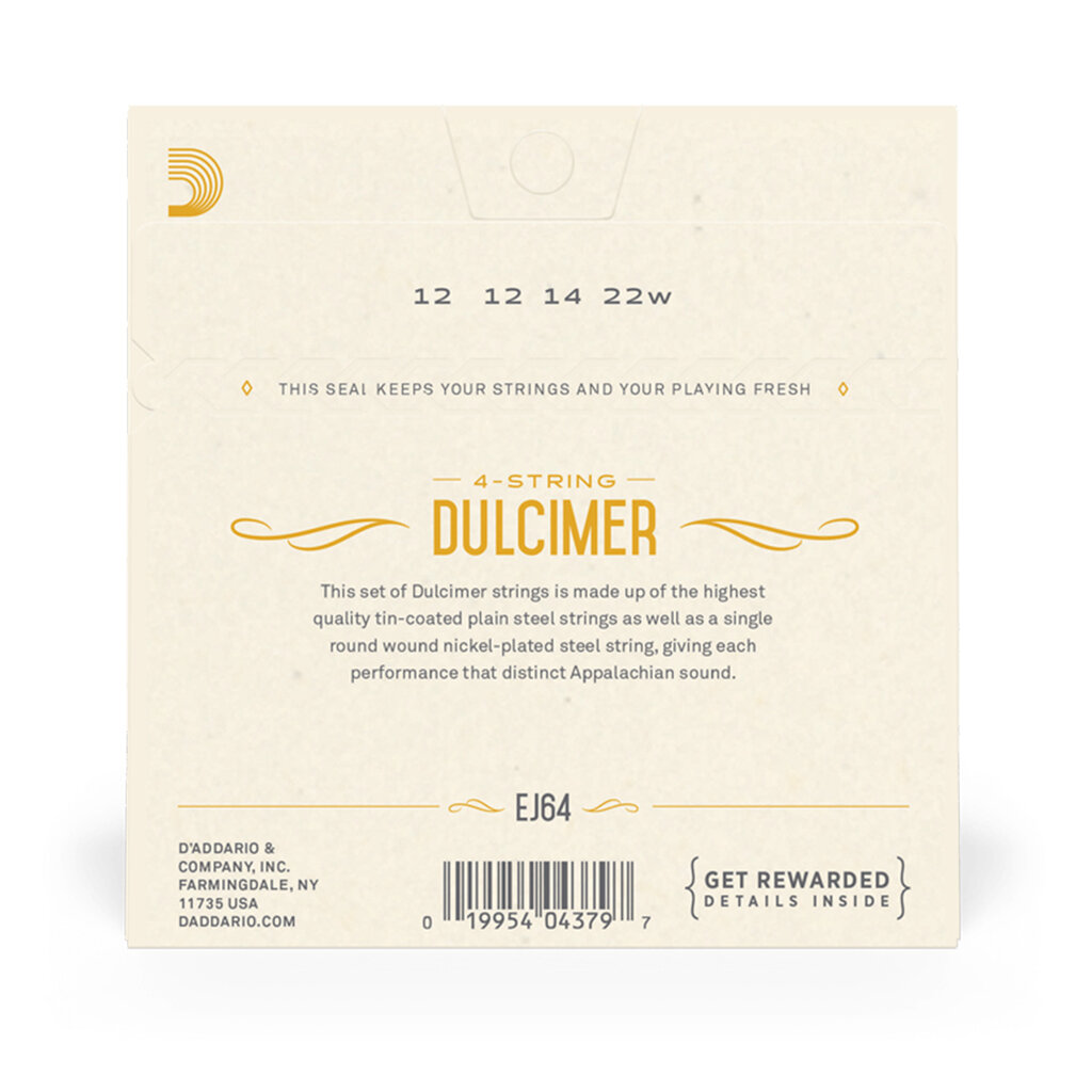 D'Addario D'Addario EJ64 4-String Dulcimer Strings