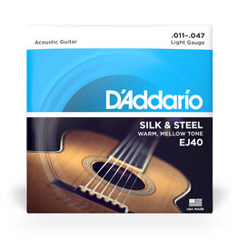 D'Addario D'Addario Silk & Steel 11-47 Light Acoustic Guitar Strings