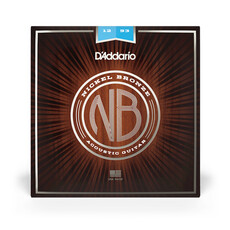 D'Addario D'Addario 12-53 Light Nickel Bronze Acoustic Guitar Strings