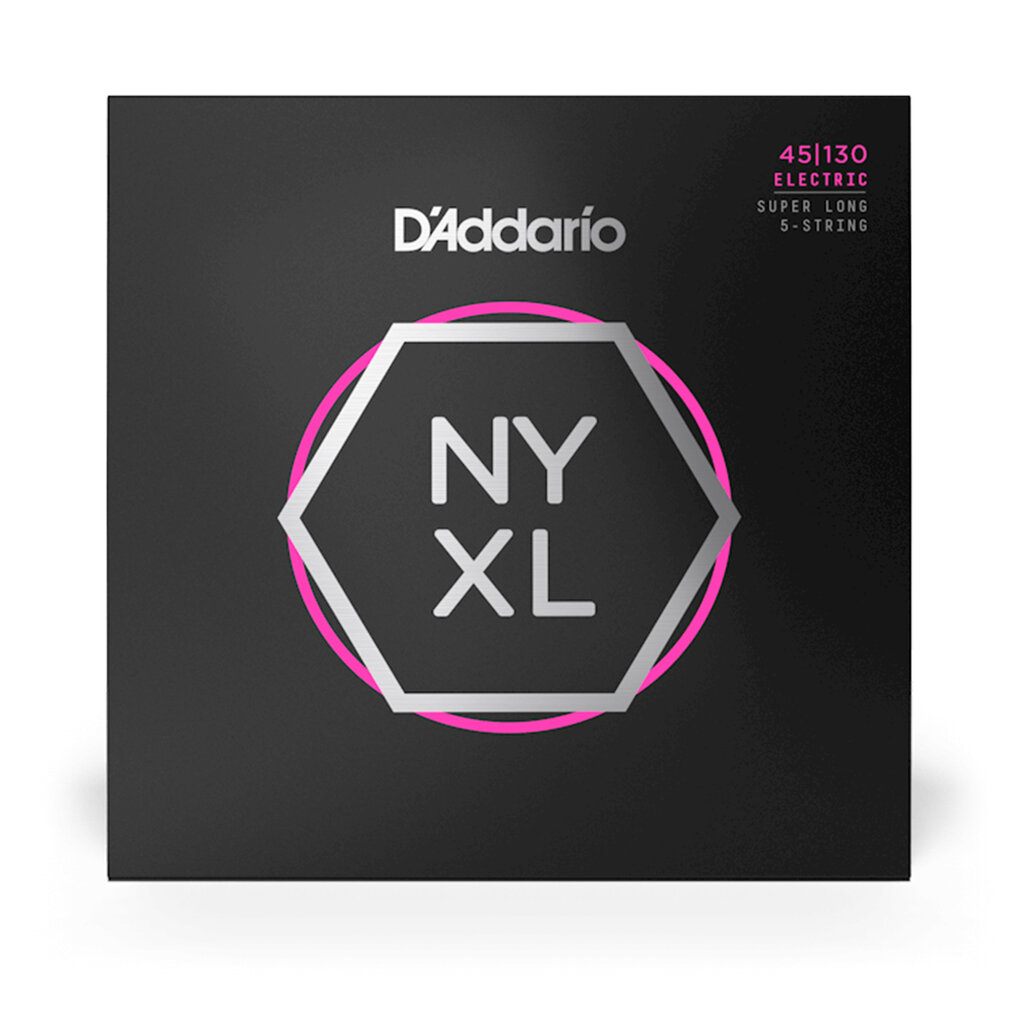 D'Addario D'Addario NYXL 45-130 Regular Light 5-String, Super Long Scale Bass Strings
