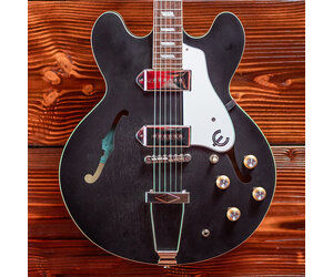 Epiphone Casino Semi-Hollow Body Electric Guitar, Worn Ebony