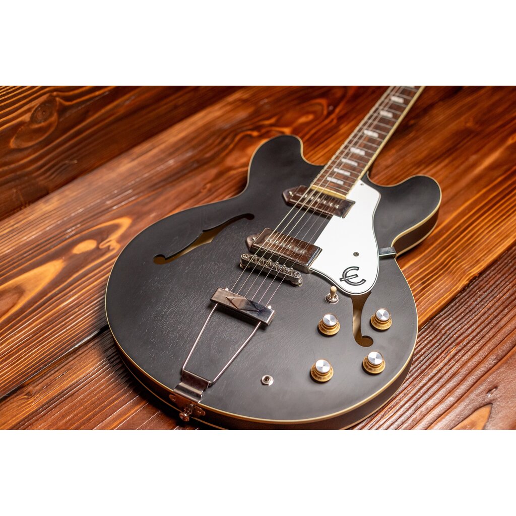 Epiphone Epiphone Casino Semi-Hollow Body Electric Guitar, Worn Ebony (In-Store Pickup Only)
