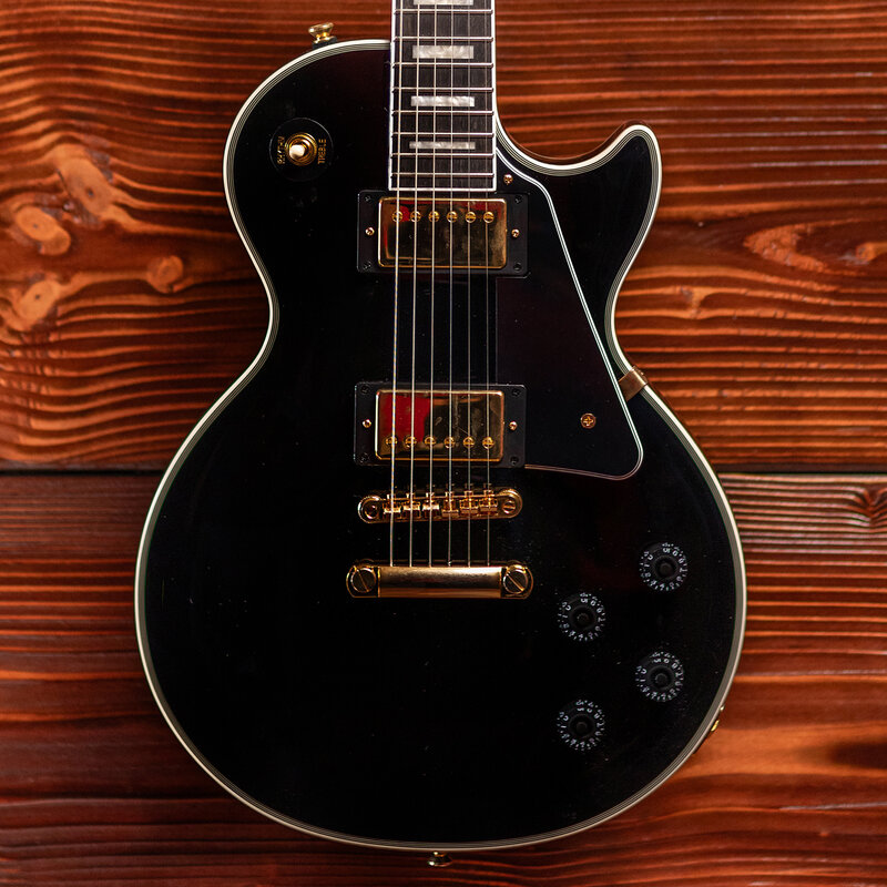 Epiphone Epiphone Les Paul Custom Electric Guitar, Ebony (In-Store Pickup Only)