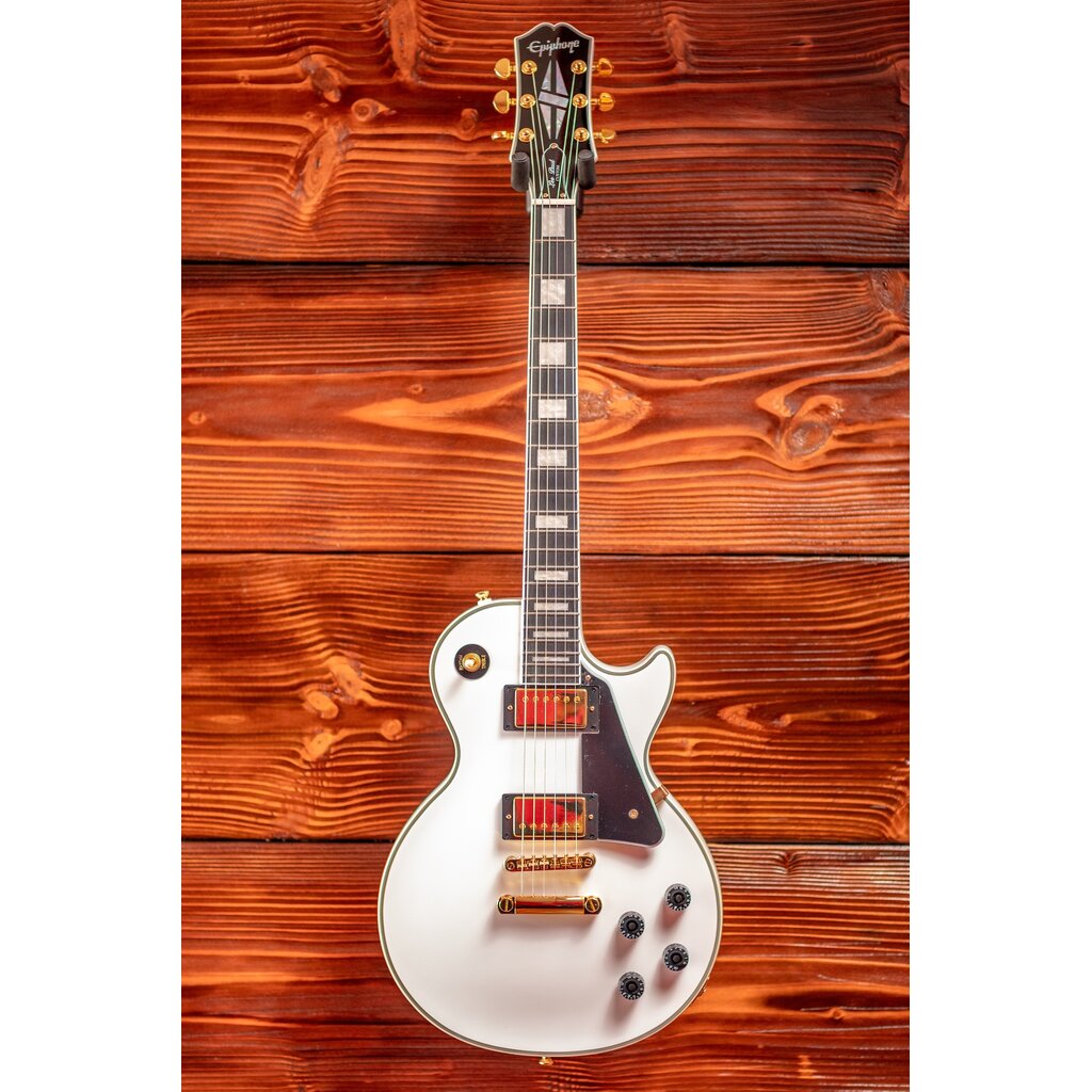 Epiphone Epiphone Les Paul Custom Electric Guitar, Alpine White (In-Store Pickup Only)