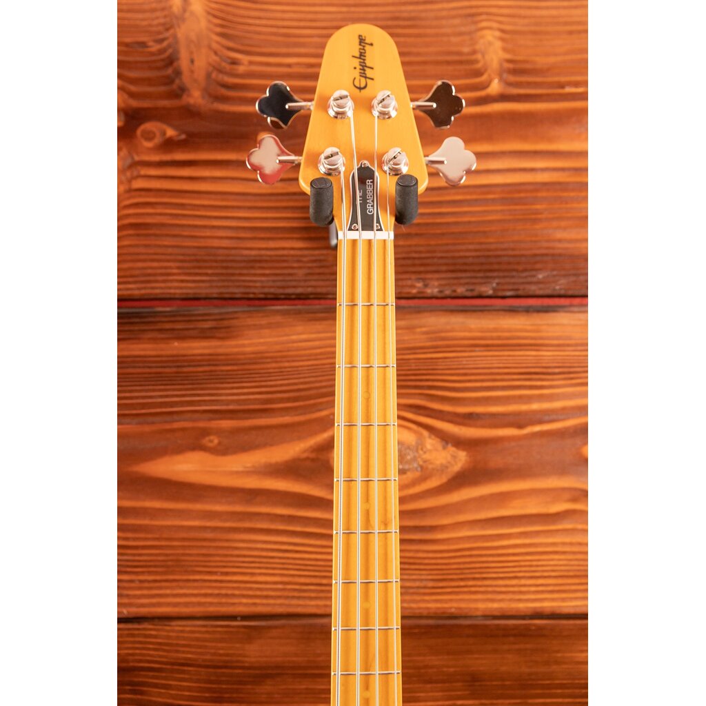 Epiphone Epiphone Grabber Electric Bass, Ebony (Included Premium Gig Bag) (In-Store Pickup Only)