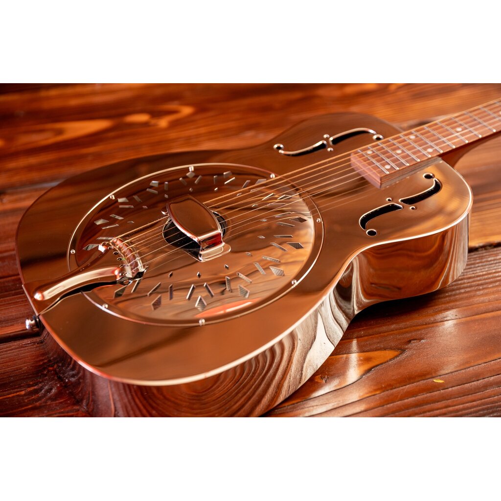 Epiphone Epiphone Dobro Hound Dog M-14 Acoustic Resonator Guitar, Metal Body, Nickel (In-Store Pickup Only)