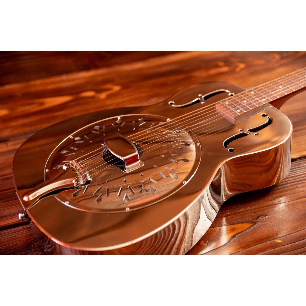 Epiphone Epiphone Dobro Hound Dog M-14 Acoustic Resonator Guitar, Metal Body, Nickel (In-Store Pickup Only)