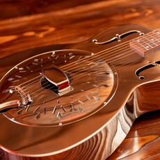 Epiphone Epiphone Dobro Hound Dog M-14 Acoustic Resonator Guitar, Metal Body, Nickel (In-Store Pickup Only)