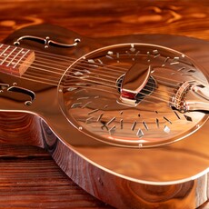 Epiphone Epiphone Dobro Hound Dog M-14 Acoustic Resonator Guitar, Metal Body, Nickel (In-Store Pickup Only)