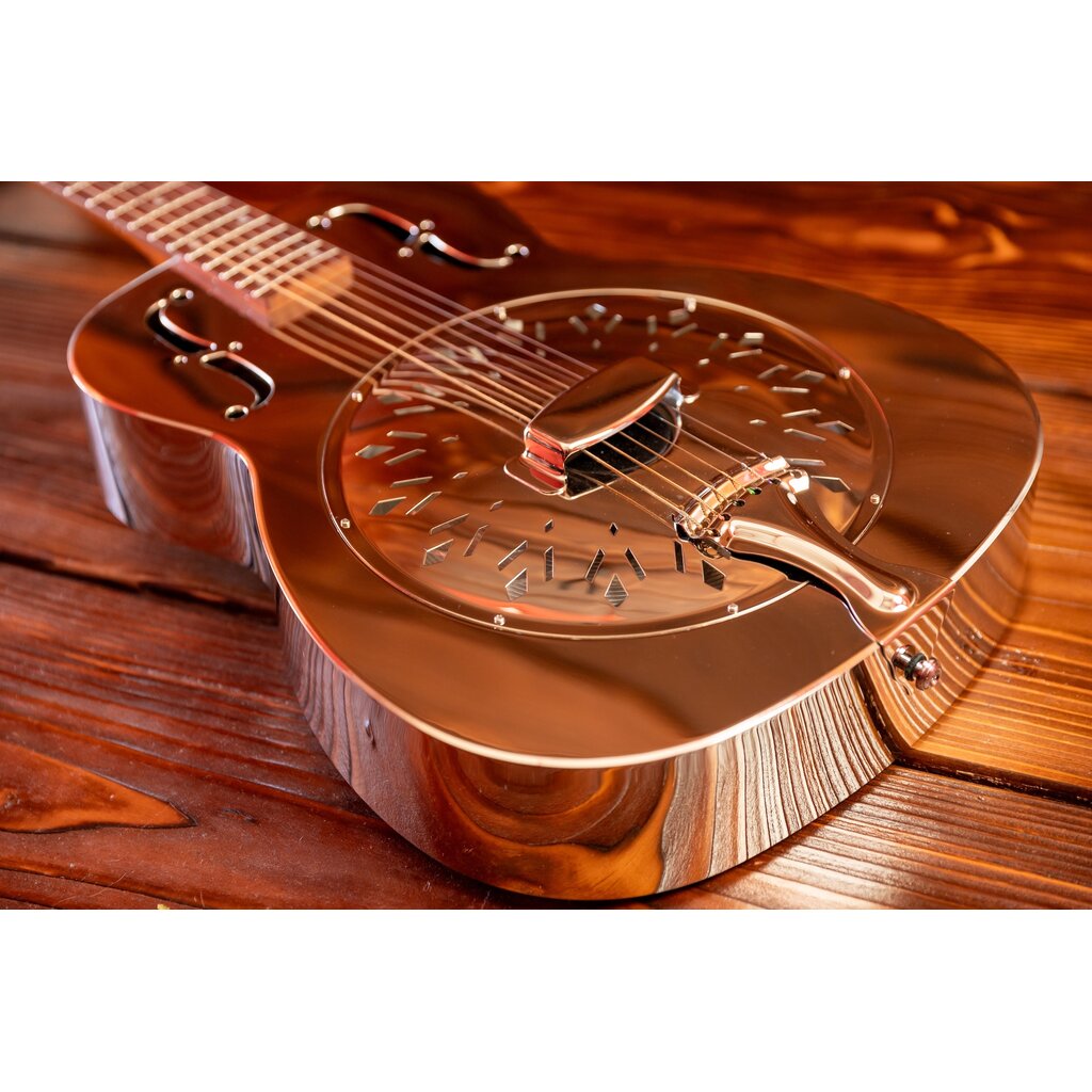 Epiphone Epiphone Dobro Hound Dog M-14 Acoustic Resonator Guitar, Metal Body, Nickel (In-Store Pickup Only)