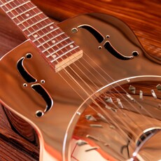 Epiphone Epiphone Dobro Hound Dog M-14 Acoustic Resonator Guitar, Metal Body, Nickel (In-Store Pickup Only)