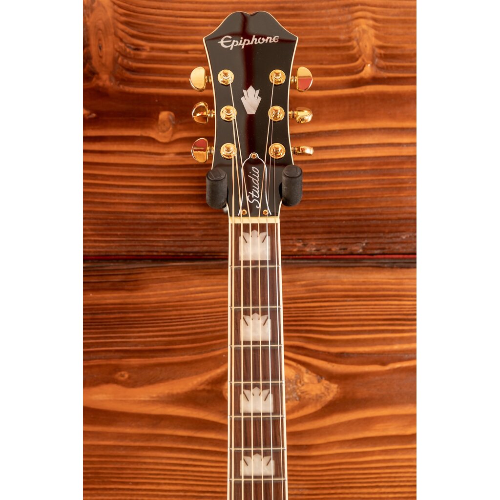 Epiphone Epiphone J-200 EC Studio Electric Acoustic Guitar, Vintage Sunburst (In-Store Pickup Only)