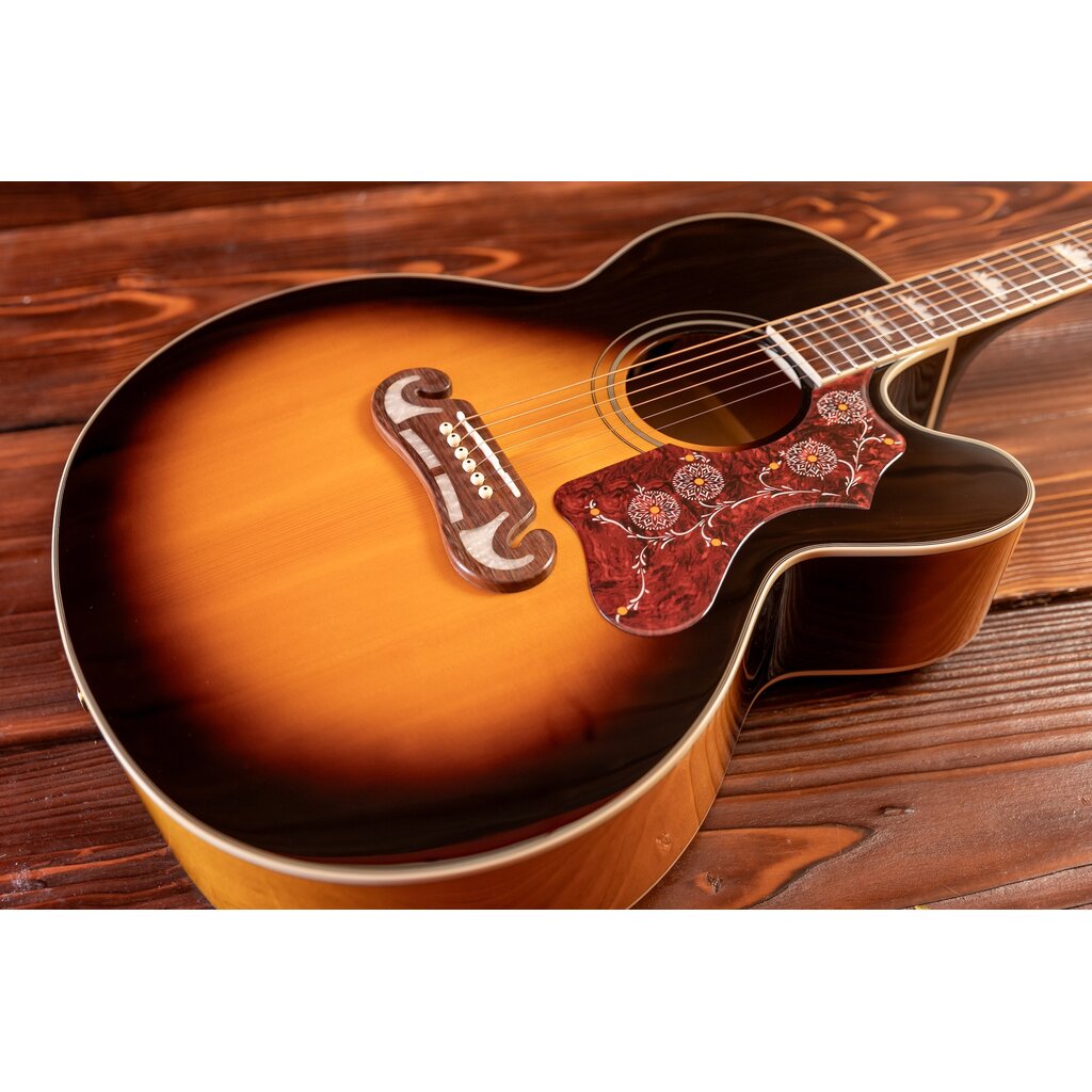 Epiphone Epiphone J-200 EC Studio Electric Acoustic Guitar, Vintage Sunburst (In-Store Pickup Only)