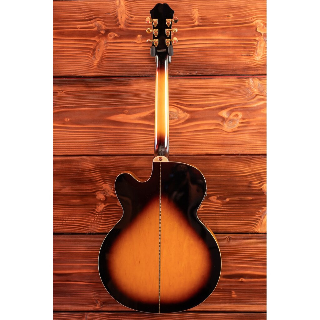 Epiphone Epiphone J-200 EC Studio Electric Acoustic Guitar, Vintage Sunburst (In-Store Pickup Only)