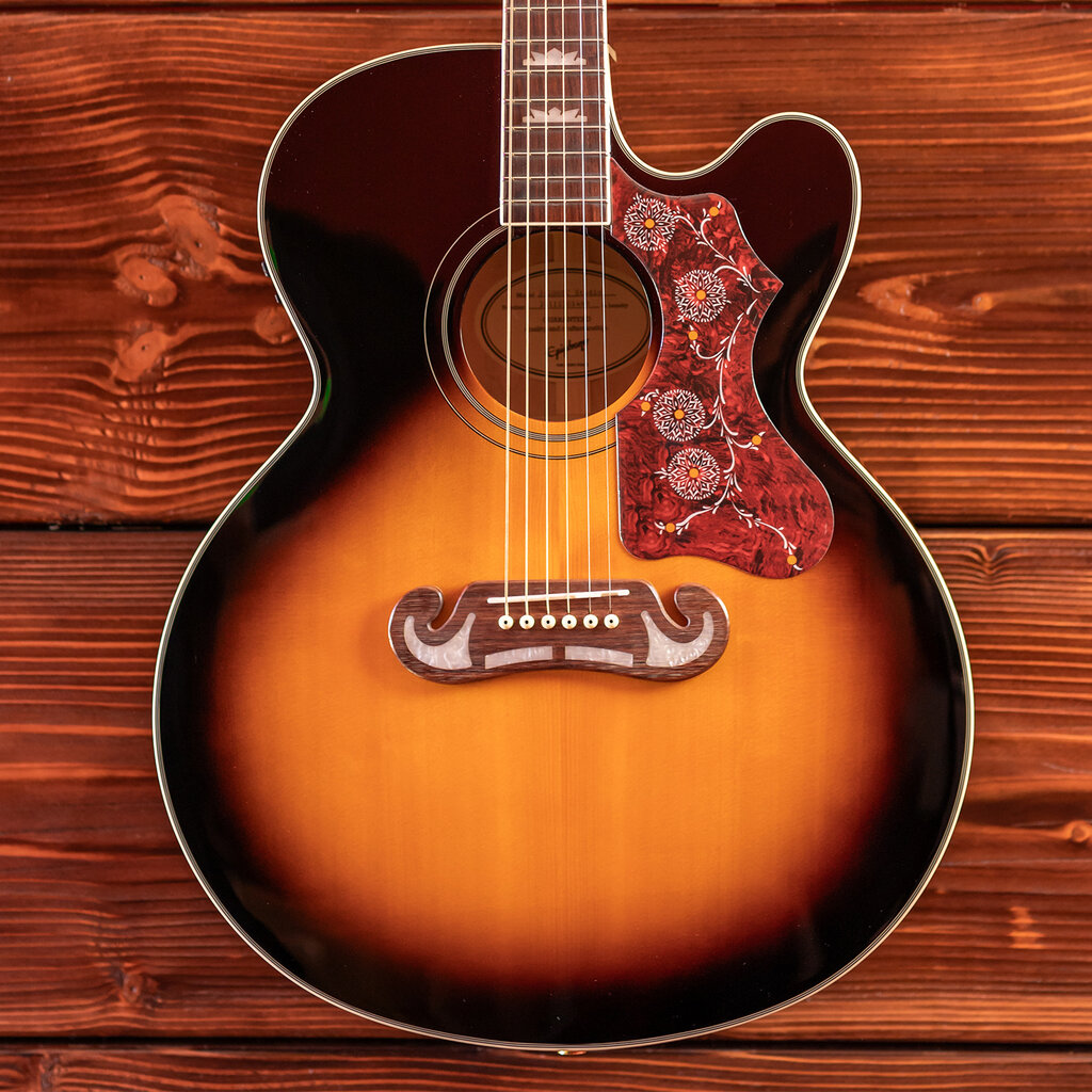 Epiphone Epiphone J-200 EC Studio Electric Acoustic Guitar, Vintage Sunburst (In-Store Pickup Only)