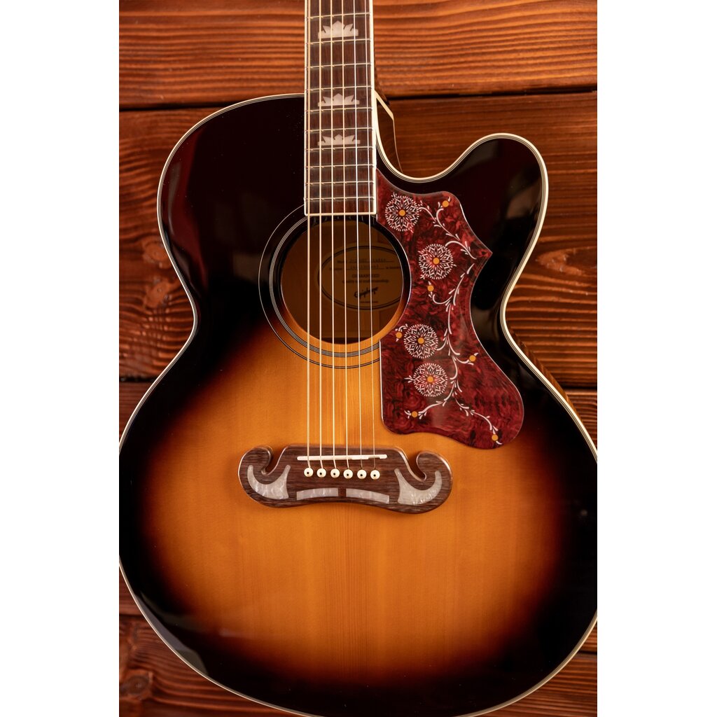 Epiphone Epiphone J-200 EC Studio Electric Acoustic Guitar, Vintage Sunburst (In-Store Pickup Only)