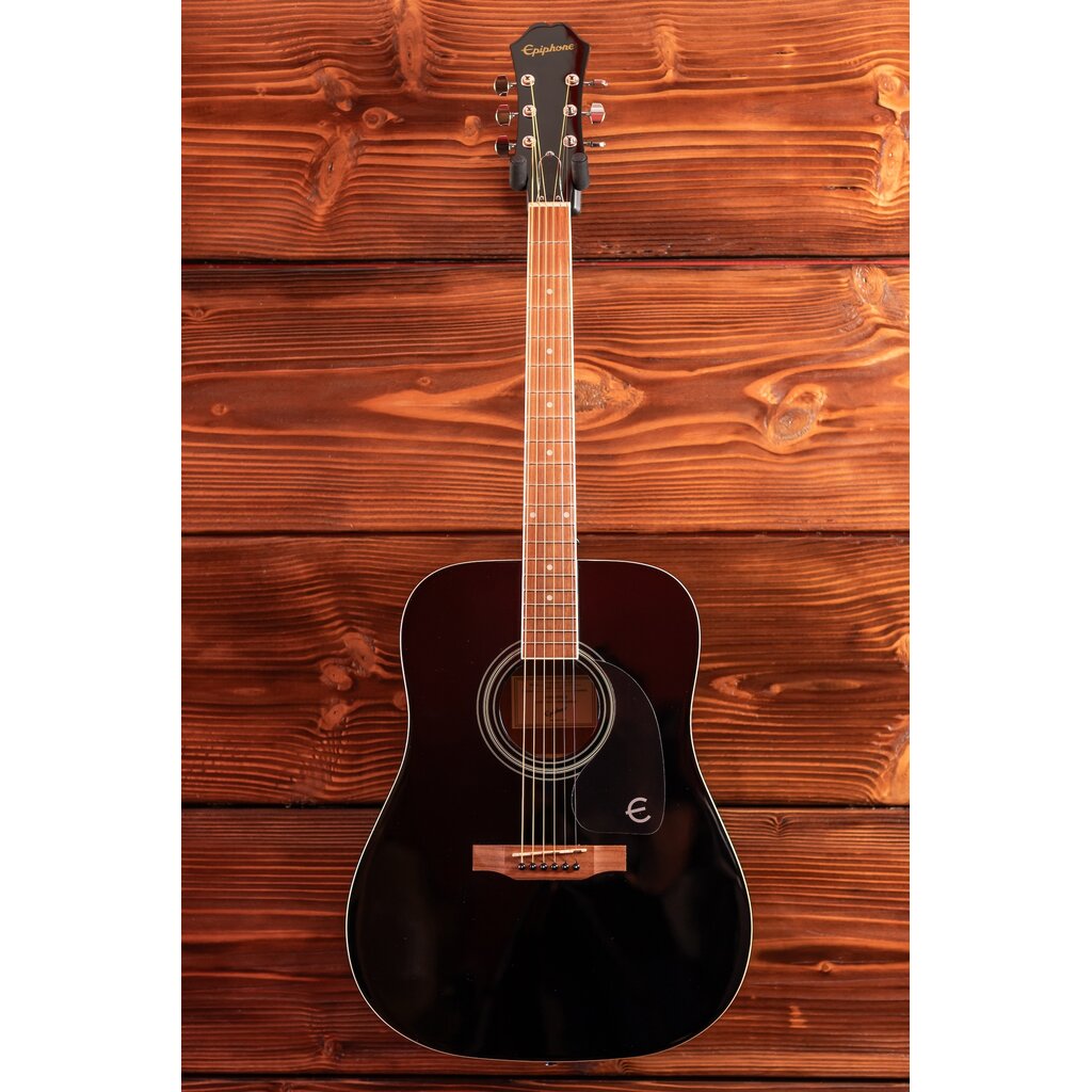 Epiphone Epiphone Songmaker DR-100 Square Shoulder Acoustic Guitar, Ebony (In-Store Pickup Only)