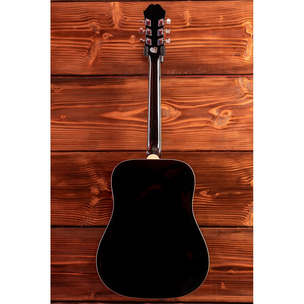 Epiphone Epiphone Songmaker DR-100 Square Shoulder Acoustic Guitar, Ebony (In-Store Pickup Only)